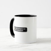 Social Endurance Not Installed Warning Design Tasse (Vorderseite Links)
