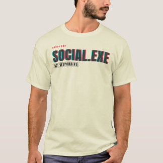 Social.exe Reagiert Nicht | Glitch Tech Humor Desi T-Shirt