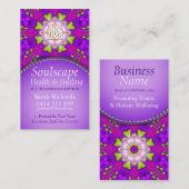 Social Health & Healing New Age Business Card Visitenkarte (Vorne/Hinten)