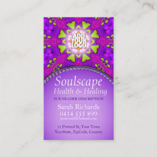 Social Health & Healing New Age Business Card Visitenkarte
