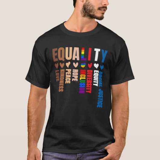 Social Justice And Equality T-Shirt (Vorderseite)