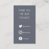 Social Links Kundenanfrage Begleitkarte (Vorderseite)