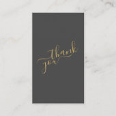 Social logos, grau und gold Order Insert Card. (Vorderseite)