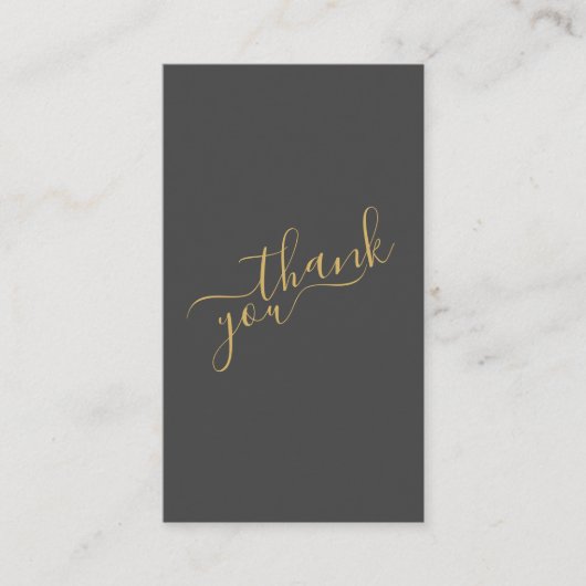 Social logos, grau und gold Order Insert Card. (Vorderseite)