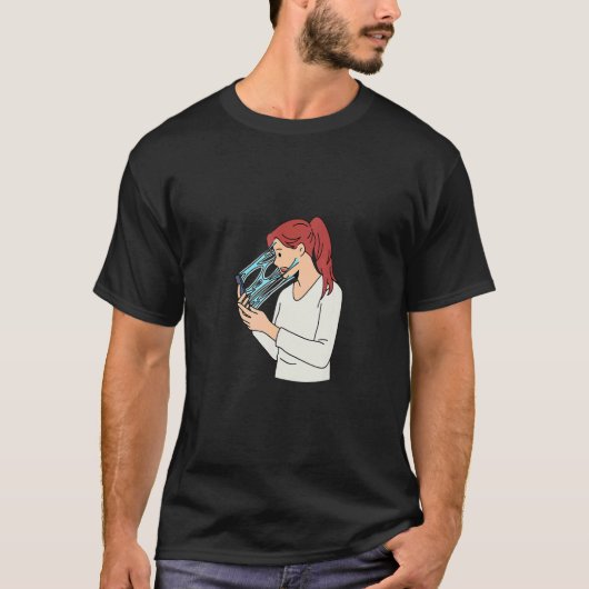 Social Media Anxiety And Digital Detox Design T-Shirt (Vorderseite)