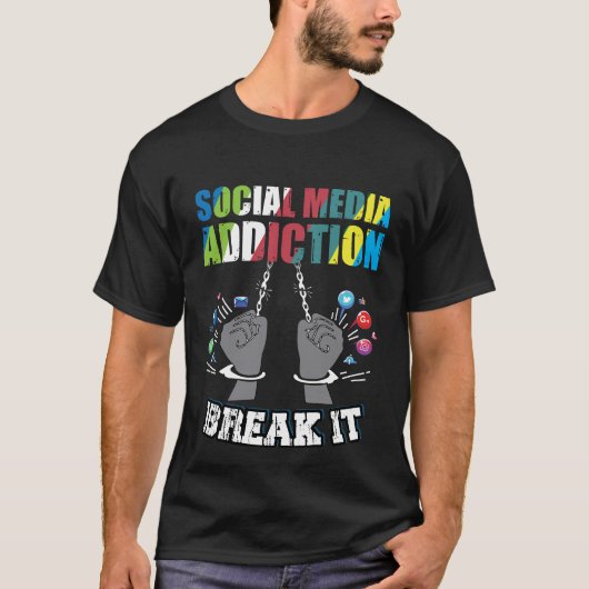 Social Media Awareness T - Shirt Design-Men & Wome (Vorderseite)