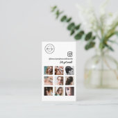 Social Media Beauty Salon Instagram Fotos Visitenkarte (Stehend Vorderseite)