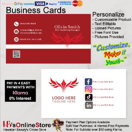 Social Media Business Cards 9 Pack mit 100 Visitenkarte