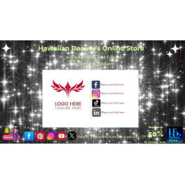 Social Media Business Cards 9 Pack mit 100 Visitenkarte