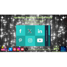 Social Media Business Cards mit 7 Packungen mit 10 Visitenkarte