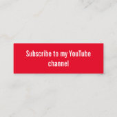 Social-Media-Card Mini Visitenkarte (Rückseite)