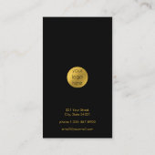 Social Media Connect mit uns für das Black Gold Lo Visitenkarte (Rückseite)