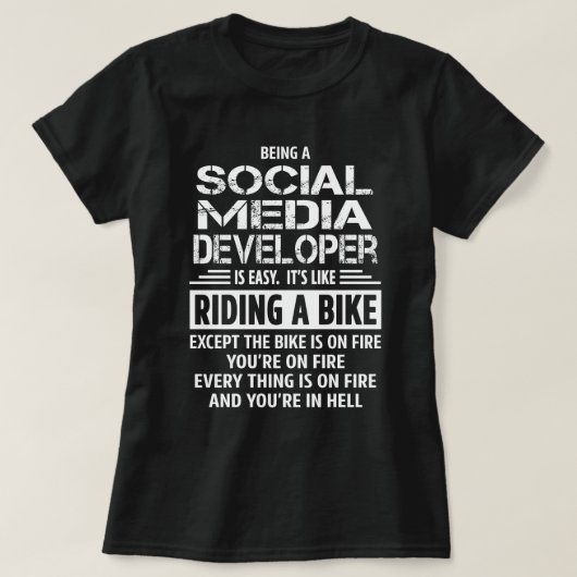 Social Media Developer T-Shirt (Design vorne)
