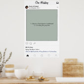Social Media Frame Wedding Party Prop Foto Stand Poster (Küche)