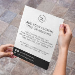 Social Media für Minimalistische Firmenlogos Flyer<br><div class="desc">Dieser moderne,  minimalistische Flyer wäre ideal für Ihre geschäftlichen und Werbebedürfnisse. Fügen Sie einfach Ihre eigenen Daten hinzu,  indem Sie auf die Option "Personalisieren" klicken.</div>