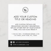 Social Media für Minimalistische Firmenlogos Flyer (Vorne)