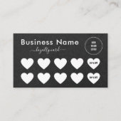 Social Media für Minimalistische Logokombinationen Treuekarte (Vorderseite)