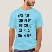 Social Media Gamer Black Art Mens Shirt (Vorderseite)
