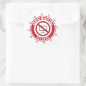 Social Media-Gefängnisrätin Veteran Abzeichen Runder Aufkleber (Tasche)