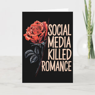 Social Media hat den Romance Meme Valentinstag rot Karte