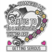 Social Media hat meinen Status-Aufkleber geändert Aufkleber (Vorderseite)