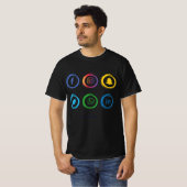 Social media Icons T-Shirt (Vorne ganz)
