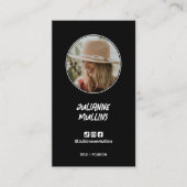 Social Media Influencer QR Code Visitenkarte (Vorderseite)