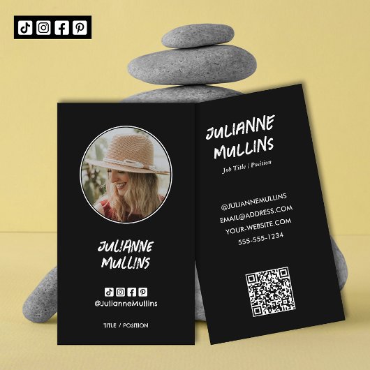 Social Media Influencer QR Code Visitenkarte