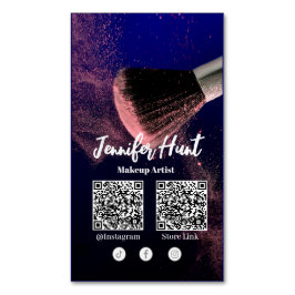 Social Media Influencer Trendy Style QRcode Magnetische Visitenkarte