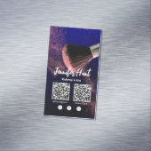 Social Media Influencer Trendy Style QRcode Magnetische Visitenkarte (Beispiel)