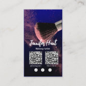 Social Media Influencer Trendy Style QRcode Visitenkarte (Vorderseite)