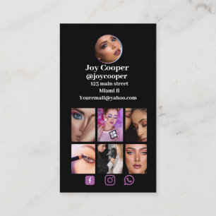 Social Media ,Instagram Foto Collage QRcode Visitenkarte