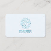 Social Media Internet Communication Global Network Visitenkarte (Vorderseite)