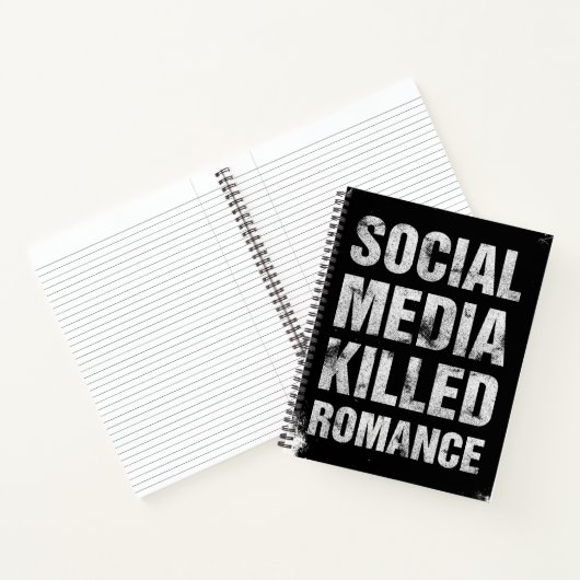 Social Media Killed Romance Notizblock (Innenseite)