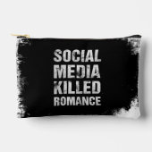 Social Media Killed Romance Zubehörtasche (Vorderseite)