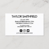 Social Media Lashes Visitenkarte (Rückseite)