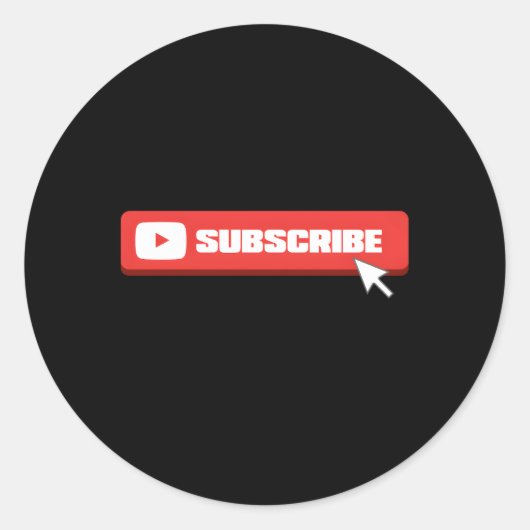 Social Media like Share Comt-Abonnent Vlogger Runder Aufkleber (Vorderseite)