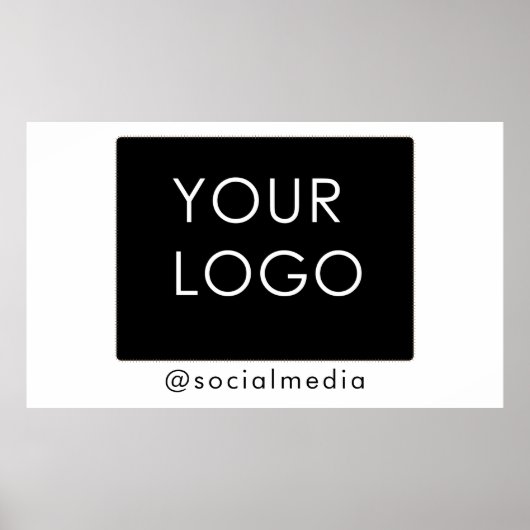 Social Media-Logo für moderne Unternehmen Poster (Vorne)