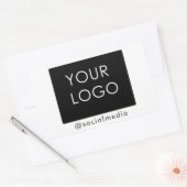 Social Media-Logo für moderne Unternehmen Rechteckiger Aufkleber (Umschlag)