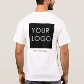 Social Media-Logo für moderne Unternehmen T-Shirt (Rückseite)