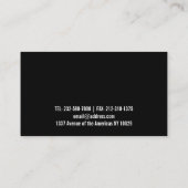 Social-Media-Logo oder Picture-Business-Karte Visitenkarte (Rückseite)