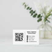 Social-Media-Logo oder Picture-Business-Karte Visitenkarte (Stehend Vorderseite)