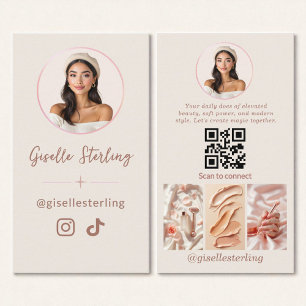 Social Media Luxury Instagram TikTok Modern Visitenkarte