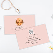 Social Media Manager Content Creator Logo QR Pink Visitenkarte