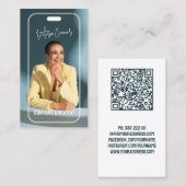 Social Media Manager Content Creator QR Code Visitenkarte (Vorne/Hinten)
