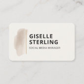 Social Media Manager  Visitenkarte (Vorderseite)