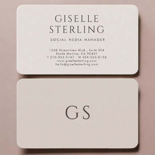 Social Media Manager Visitenkarte