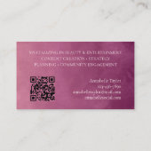 Social Media Manager Visitenkarte (Rückseite)