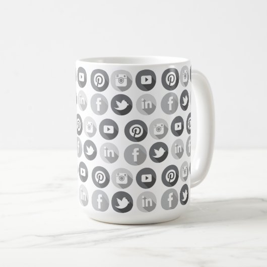 Social Media Marketing Manager Geschenk Kaffeetasse (VorderseiteRechts)