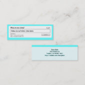 Social Media Mini Visitenkarte (Vorne/Hinten)